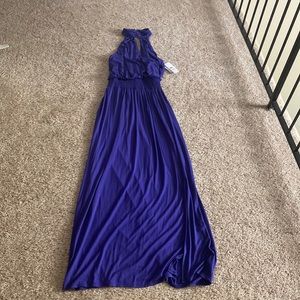 NWT Laundry halter top long dress.